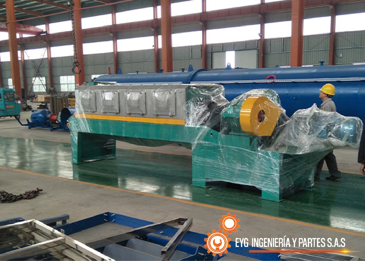 Prensa de doble tornillo para línea de harina de pescado - EYG INGENIERÍA