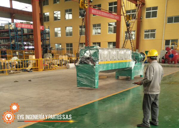 Prensa de doble tornillo para línea de harina de pescado - EYG INGENIERÍA