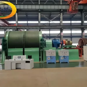 Cabrestante eléctrico para minería de doble tambor
